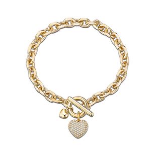 Kpop CZ Bracelet Bracelet Broslet Gold Silvered Link Chain Bracelets for Women Trend Dewelry Design Design