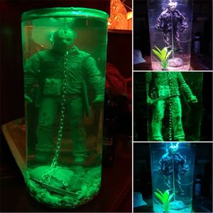 Figurine Horror Part 6 Jason Halloween Water Cup Lamp Scary Resin Night Light 220816