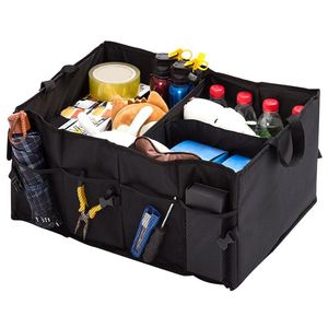 Car Organizer Boot Organiser Storage Bag Foldable Tidy Multi Compartments Trunk Folding Box For Auto Luggage