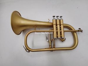 New ArrivalBb Flugelhorn Brass Plated Musical instrument Professional With Case Accessories