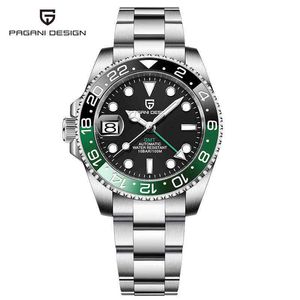 Luxury Mens Designer Watches Pagani Design Men's Mechanical Watch Gmt Two Hour Luminous Calendar Pd-1662