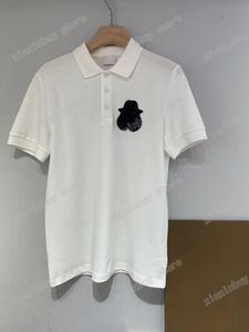 22ss Erkek Kadın Tasarımcılar T Gömlek Polo Hayvan Baskı Kısa Kollu Adam Ekip Boyun Paris Streetwear Beyaz Siyah Xinxinbuy S-XL