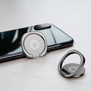 Evrensel 360 ° Parmak Yüzük Standı Telefon Tutucu Masa Braketi Araba Cep Telefonu Için Manyetik Metal Plaka Smartphone Tutucular