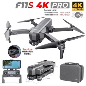 Profesyonel 4K HD Kamera Gimbal Fırçasız 5G WiFi GPS Sistemi Destekler 64G TF Kart RC mesafe 3km F11S Pro Drone Oyuncaklar