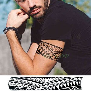 NXY Geçici Dövme Su Geçirmez Sticker Tribal Totem Band Sahte Tatto Kişilik Flaş Dövme Bel Kol Ayak Tato Kız Kadın Erkek 0330