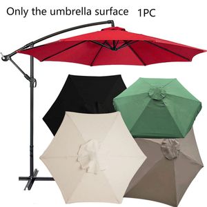Patio Umbrella Repollow Canopy Market Garden Garden Outdoor Deck Guardelas Substitua a capa do dossel para 6 costelas