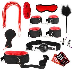 Sex Toys Masager Toy Vibrator Massager BDSM Love Set BDSM Комплекты взрослые игрушки для женщин мужчины наручники зажимы соско