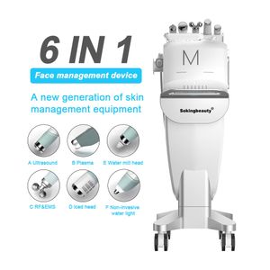 M6 6 IN 1 Diamond Microdermabrasion beauty machine oxygen skin care Hydra Water Aqua Dermabrasion Peeling SPA equipment with plasma cold hammer