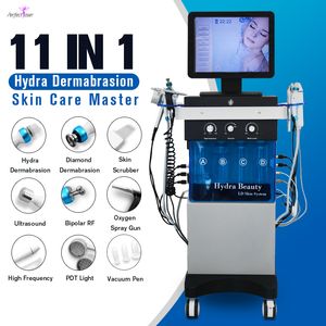 2023 Hydra dermoabrasão máquina de limpeza profunda microdermoabrasão de água Oxygen Spra Gun RF lift skin Scrubber dispositivo de remoção de cabeças pretas aprovado pela FDA