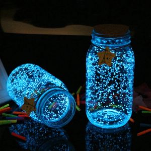 Декоративные предметы статуэтки 10 г вечеринки Diy флуоресцентные супер -светящиеся частицы светящиеся пигмент Ярко -гравий