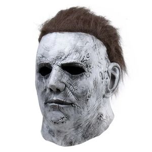 Cadılar Bayramı Michael Myers Mask Korku Karnaval Mask Maskeli Yapı Cosplay Yetişkin Tam Yüz Kask Cadılar Bayramı Partisi Korkunç Büyük Maskeler 0730