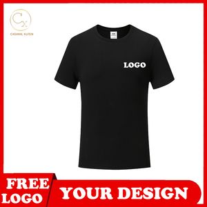 Yaz Men S t Shirt Pure Pamuk Çok renkli Yuvarlak Boyun Combed Siro Siro Üst Yüksek Son Özelleştirilmiş Baskı Markası Metni 220616