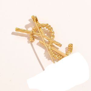 Luxus Frauen Männer Designer Marke Brief Broschen Vergoldet Stahl Siegel Hohe Qualität Schmuck Brosche Pin Heiraten Weihnachten Party Geschenk zubehör