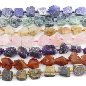 Doğal ham kristal değerli taş nugget kaba taşlar taş 15 inç çakralar iyileştirici değerli taş gevşek boncuklar