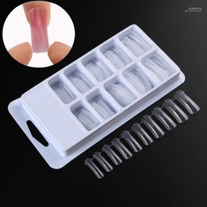 L-08 100pcs/Case Dual Forms False Nail Flom Clear Cover Covers UV и акриловая система PRUD22