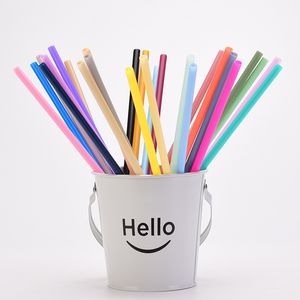 26.5cm Reusable Plastic Straws for Tumbler Mason Jars Replacement Drinking Straws long hard straws food grade AS material safe healthy durable home party