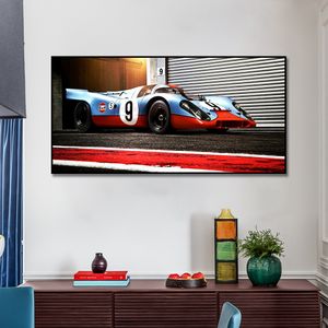 24 Saat Le Mans 917 RS Yarış Araba Poster Boyama Tuval Baskı Nordic Ev Dekor Duvar Sanatı Oturma Odası Çerçevesiz