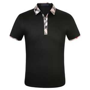Lüks Casual erkek T gömlek nefes polo Giyim tasarımcısı Kısa kollu T-shirt% 100 pamuk yüksek kaliteli toptan siyah ve beyaz boyut M-3XL @ 02