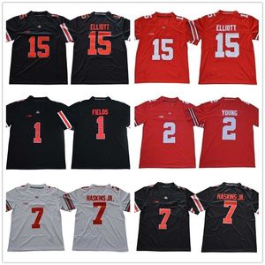 XFLSP Ohio State Buckeyes Jersey 7 Haskins Jr Justin Fields Chase Young 45 Archie Griffin Master Teague III Chris Olave 150th Fiesta Kase Dikişli