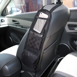Universal Car Seat Side Storage Hanging Bag Auto Multi-Pocket Drink Holder Mesh Pocket Car Organizer Interior Accessories Phone Wallet Pouch