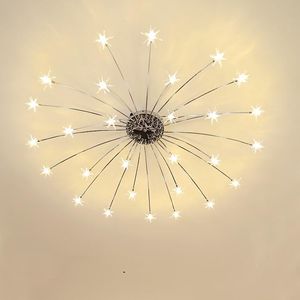 Pendelleuchten Moderne LED-Kristallstern-Deckenleuchte Zeitgenössische montierte Lampe für Restaurant-HausbeleuchtungskörperPendant