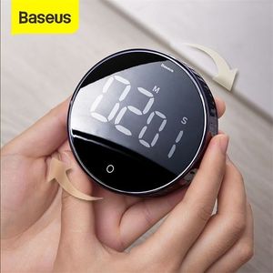 Baseus Magnetic Digital Timer для кухонного приготовления душевого изучения Spotwatch Светодиодный стол тревоги Напомните Руководство Electronic Countdown 220618