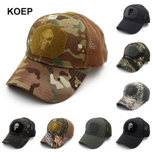 KOEP Camo Baseball Cap Fishing Caps Men Outdoor Camouflage Jungle Hat Airsoft Tactical Hiking Casquette Hats 220706