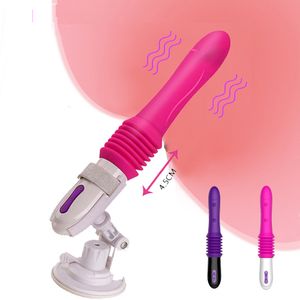 Yeni otomatik kadın mastürbasyon germe masajı G-spot kadın için seksi oyuncaklar Machine yapay penis vibratör yetişkin dükkanı