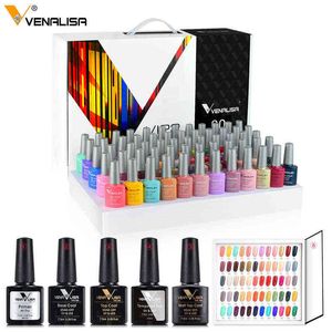 Nxy Nail Gel Fast Доставка VIP2 Польский набор Новый 60 Цветов УФ Базеко Праймер Topcoat Цветная книга Full 0328