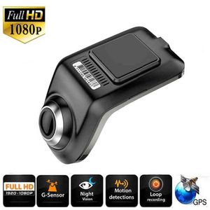 Full HD P Mini Araba DVR Kamera U ADAS CAR Dijital Video Kaydedici Dash Cam Android Multimedya Oynatıcı Gsensor Araba DVR J220601