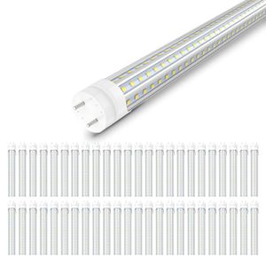 Jesled T8 LED ampuller 4 ayak 72W 6000K Serin Beyaz Tüp Işıkları 4ft Floresan Ampul Yedek Balast Bypass Çift Uçlu Güç
