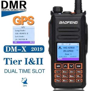 2022 BAOFENG DM-X GPS WALKIE TALISE ÇİFT TIME YAPILMASI DİJİTA/ANALOG DMR Tekrarlayıcı DM-1801 DM-1701 DM-1702 Radyo