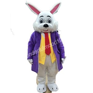 Bunny büyükbabası maskot kostümleri yüksek kaliteli karikatür karakter kıyafet takım elbise cadılar bayramı açık tema parti yetişkinler unisex elbise