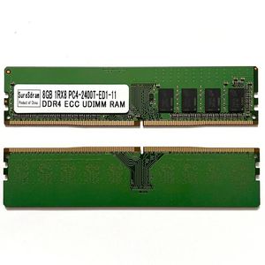 RAMs SureSdram DDR4 8GB 2400MHz ECC UDIMM 1RX8 PC4-2400T-ED1-11 Desktop Server Memory 2400 8GBRAMs