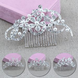 Bridal Wedding Hair Accessories Crystal Hair Comb Clips for Women Rhinestone Hair Jewelry Bride Headpiece Party Bridesmaid Gift