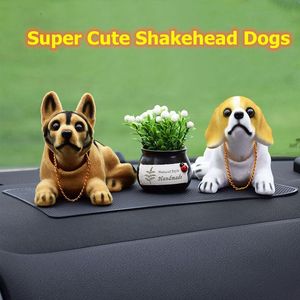 Интерьер украшения автомобильная панель приборной панели игрушки Shakehead Dog украшает прекрасное украшение домашнего животного милый маленький переезд