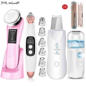 RF EMS Lifting Facial Beauty Device Mesotharapy Mesotherapy Care Care Deep Cleansing Ultrasonic Skin Scrubber Nano Spray 220516