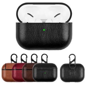 Apple Air Pods 3 2 1 Kulaklık Earpods Fundas için Anti-kayıp Tokalı Airpods Pro Lüks Koruyucu Kapak İçin Moda PU Deri Kılıf