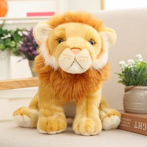 плюшевая игрушечная фигура мультфильм 25 см милый маленький маленький тигр и фаршированная игрушка льва