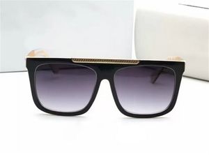 Модные современные стильные мужские солнцезащитные очки 9264 с плоским верхом, квадратные солнцезащитные очки для женщин, винтажные солнцезащитные очки oculos de sol Picture box2744