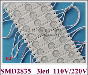 2022 NEW AC 220V / 110V input PVC injection LED light module for signs 2W 250lm SMD 2835 3 led IP65 85mmX18mm super bright