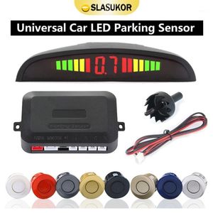 Car Rear View Cameras& Parking Sensors Parktronic Kit 12V 8 Colors Universal LED Sensor With 4 8 Radar Accurate Digital Display Of Obstacle