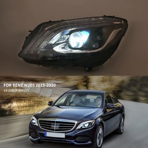 Luci di marcia diurna per fari a LED per auto per Mercedes-Benz Classe C W205 Gruppo lampada anteriore fendinebbia