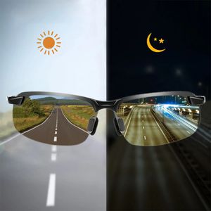 Фотохромные солнцезащитные очки мужчины поляризованные водительские очки хамелеон Мужские изменения цвета солнце