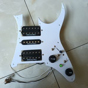 Yükseltme Yüklü HSH Pickguard Çok Fonksiyonlu Anahtar Siyah Dimarzio Alnico Pickups 7 yollu anahtar Ibanez için Set