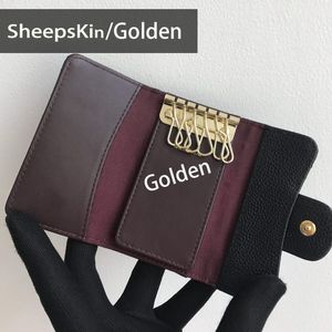 Ladies Keychain Высококачественный кожаный мини -держатель Mini Mini Card Card Score Bag Scome Split Wallet Butler Key Case