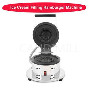 Máquinas de hambúrguer de sorvete elétrico comerciais Máquinas de processamento de alimentos Equipamento de odo panini prensa dispositivo Pão em casa Hamburger Waffle Maker