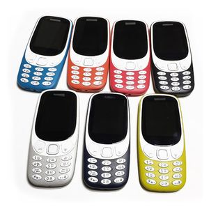 Orijinal Yenilenmiş Cep Telefonları Nokia 3310 3G WCDMA 2G GSM 2.4 inç 2MP Kamera Çift SIM Kilitli Cep Telefon Hediyesi Yaşlı Adam Öğrencisi