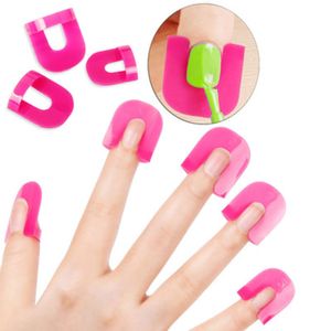 26pcs/set 10 Sizes G Curve Shape Nail Protector Varnish Shield Finger Cover Spill-Proof French Stickers Manicure Nail Clips