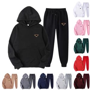 Erkek ve Kadın İki Adet Pantolon Eşofman Kıyafeti Yüksek Boyun Hoodies Sweatshirt Pantolon Eşofman 2022 Plus Size Streetwear Casual Suit 2 parçalı setler